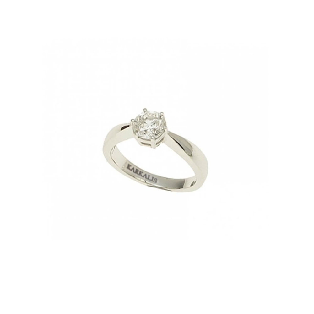 Gold K18 Engagement ring. Diamonds 1.00 ct
