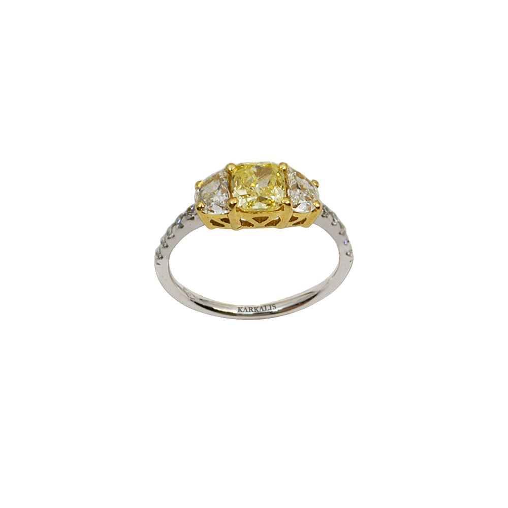Χρυσό Δαχτυλίδι Κ18, Διαμάντια, 1.80 ct.