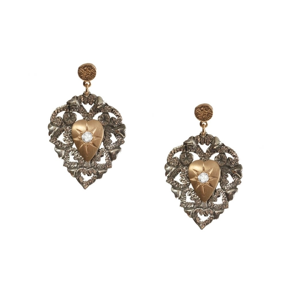 Ασημένια σκουλαρίκια 925, Διαμάντια