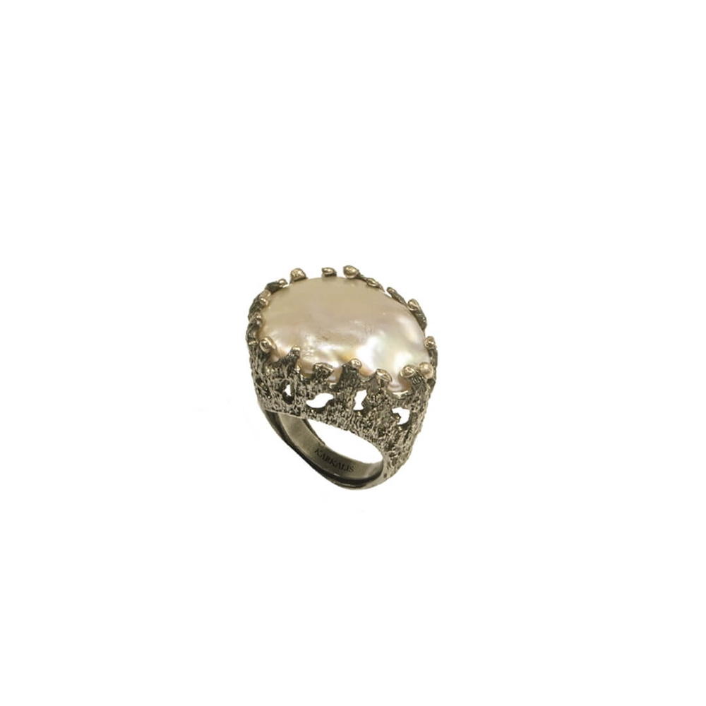 Ασημένιο Δαχτυλίδι 925, Μαργαριτάρι