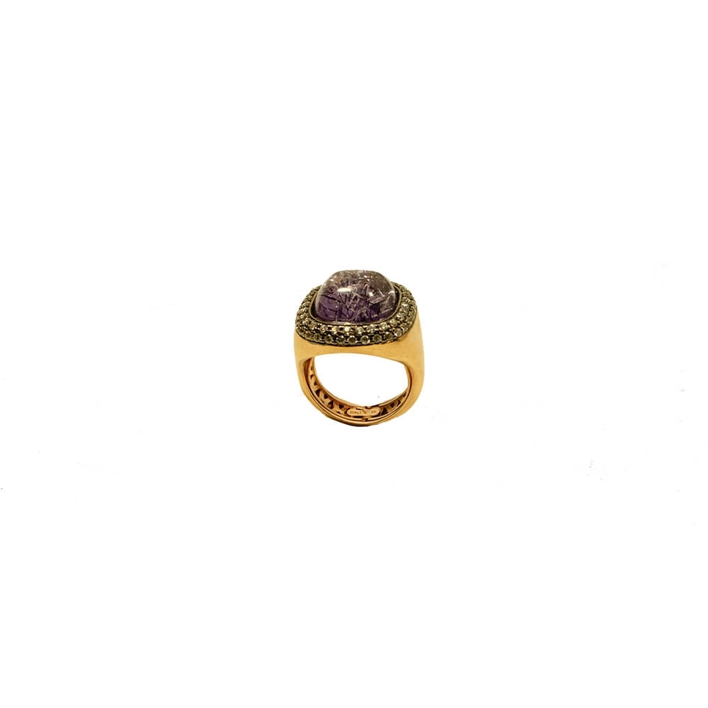 Silver Ring 925, Purple Quartz