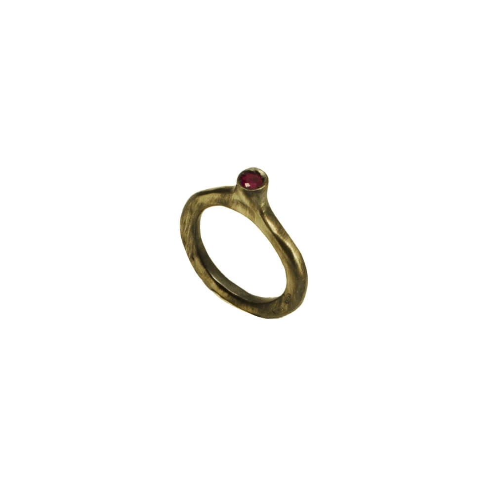 Ασημένιο Δαχτυλίδι 925, Ρουμπίνι 