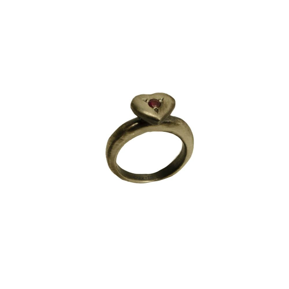 Ασημένιο Δαχτυλίδι 925, Ρουμπίνι 