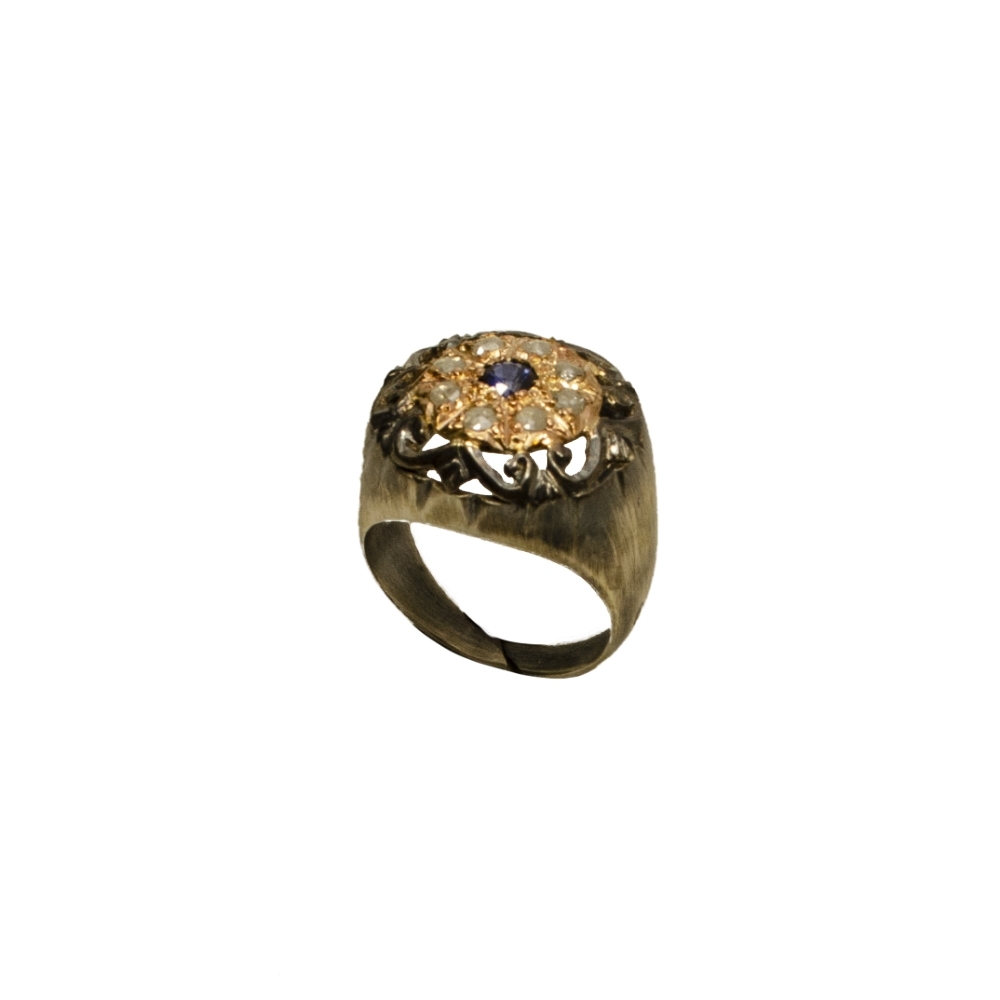 Ασημένιο Δαχτυλίδι 925, Ζαφείρι