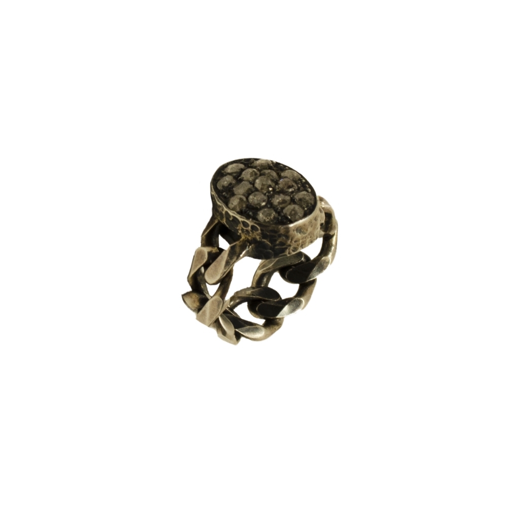 Ασημένιο Δαχτυλίδι 925, Διαμάντια 