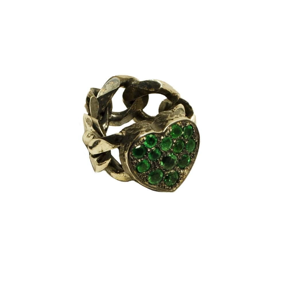 Silver Ring 925, Emerald