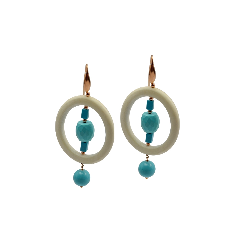 Silver Earrings 925,Turquoise.