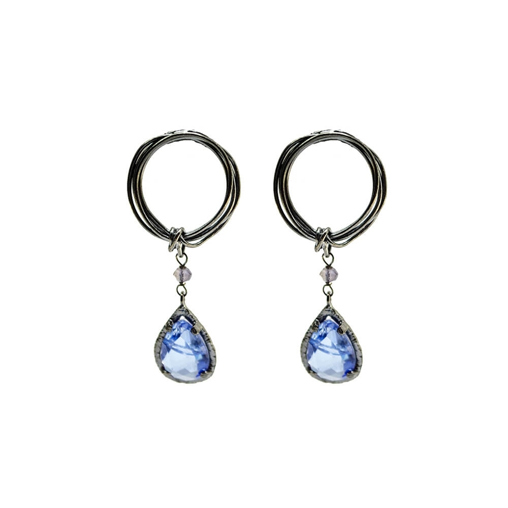 Silver Earrings 925 with Crystal
