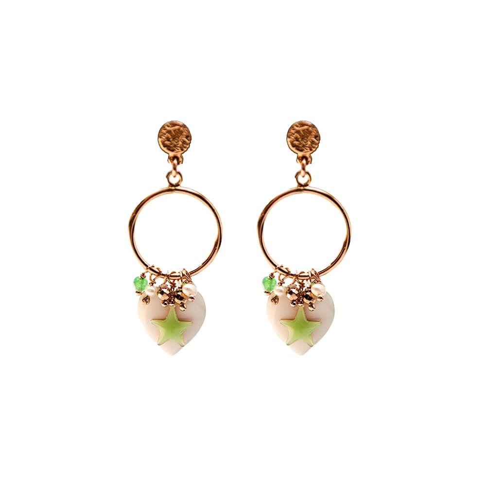 Silver Earrings 925 with Tourmaline