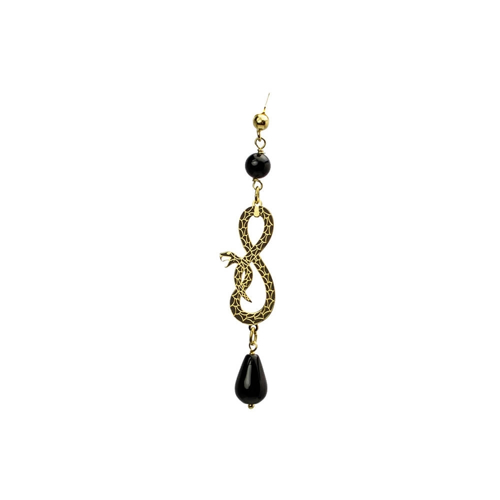 Silver Earring 925 with Onyx