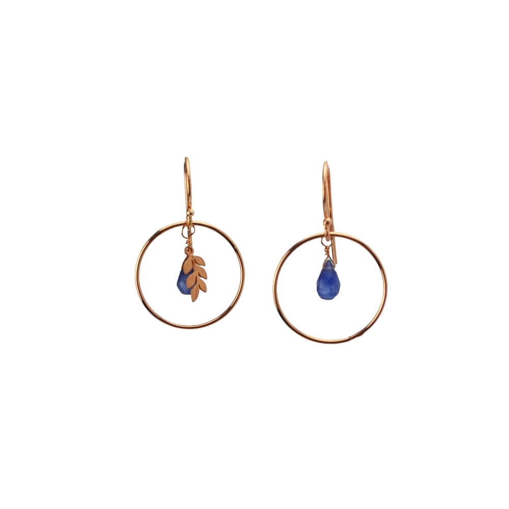 Silver Earrings 925 with Iolite