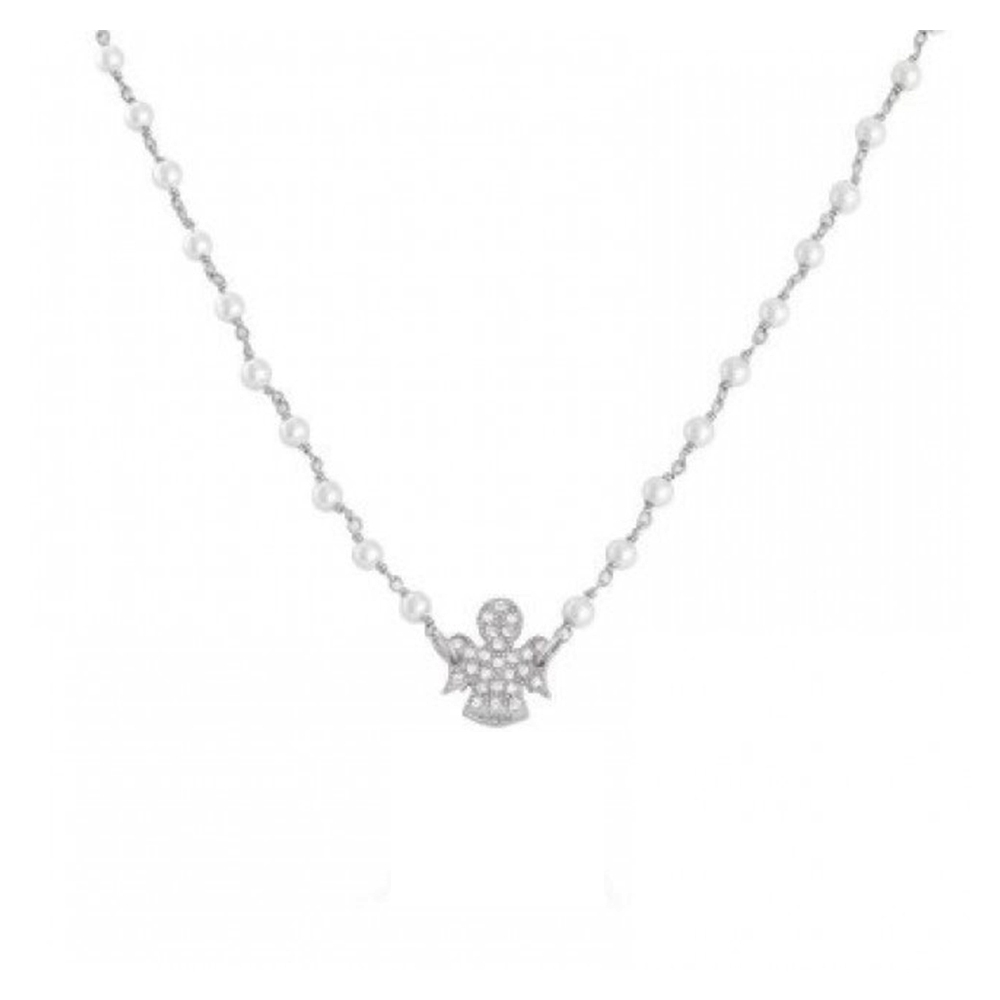 Silver Necklace 925 with Pearls