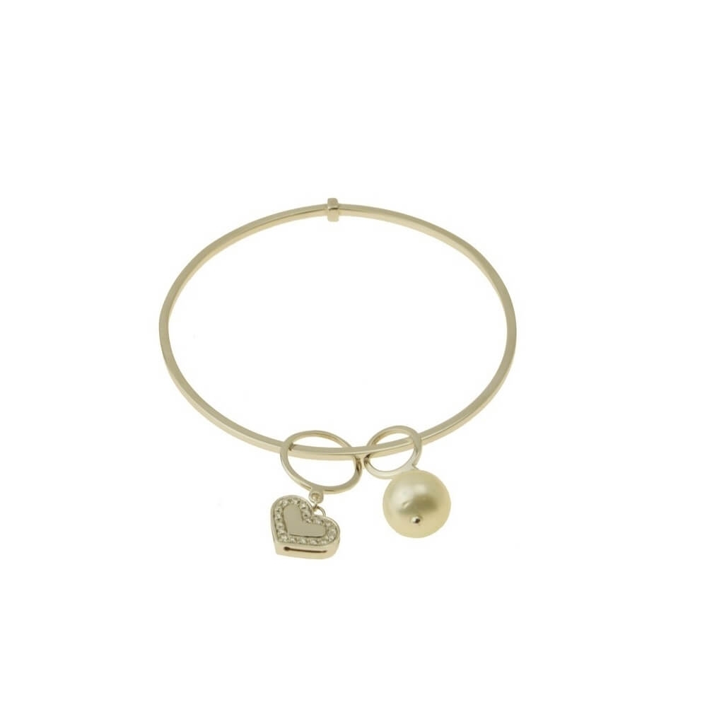 Gold Bracelet K18, Diamonds  0.18 ct 