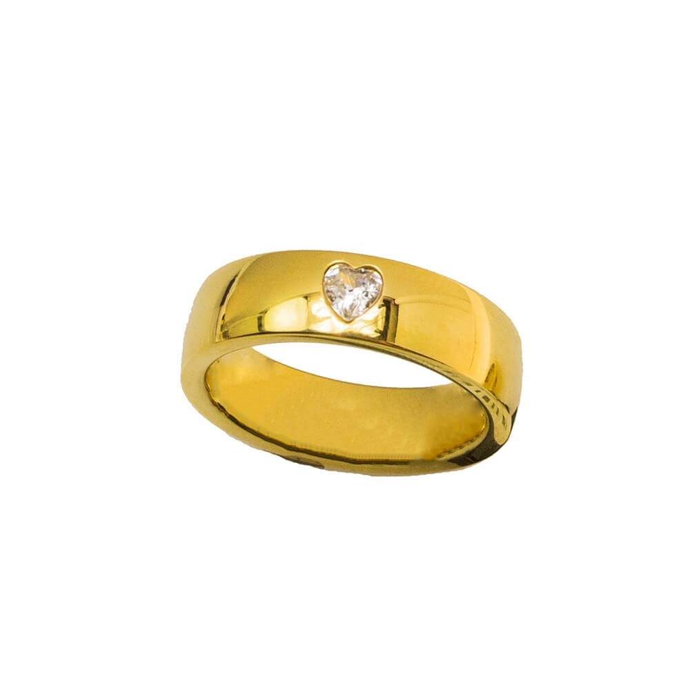 Gold K18 Diamond Wedding Ring 