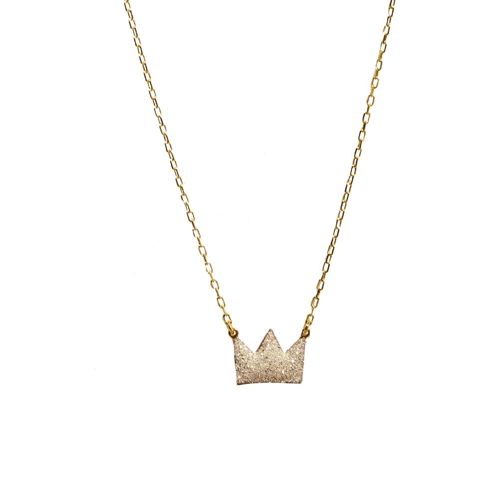 Gold K18 Necklace, Diamonds