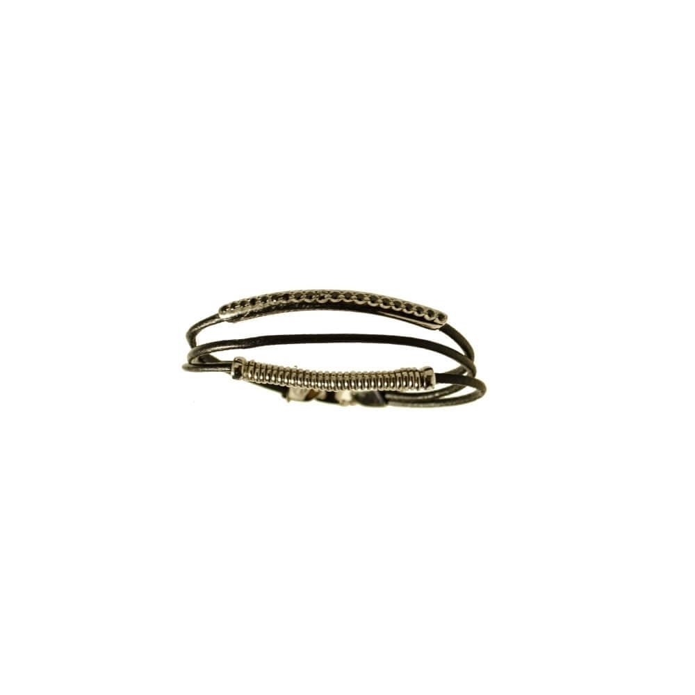 Gold K18 Men's Bracelet, Diamonds 0.38 ct