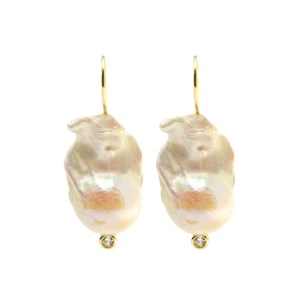Silver Earrings 925 with Pearl. 
